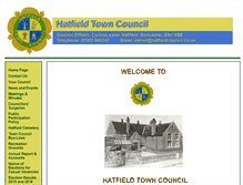 Tablet Screenshot of hatfieldtowncouncil-southyorkshire.com